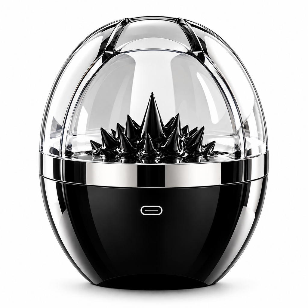 Magnetic Fluid Bluetooth Speaker,Ferrofluid Display Lamp with 4 Light Modes,Multi-Function Touch Button and 8 Hours Battery Life